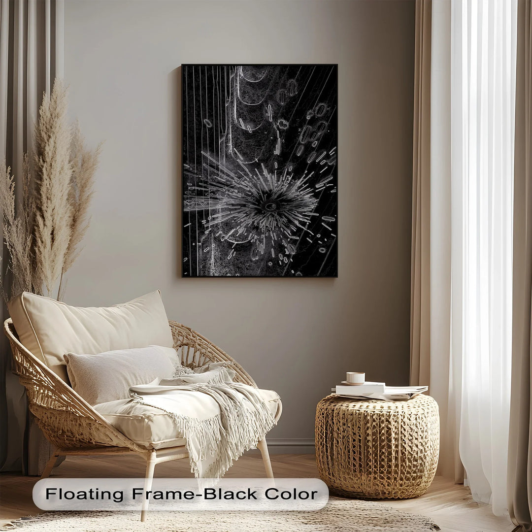 Dark Pulse – Abstract Energy Burst Canvas Prints - MyPhotoStation
