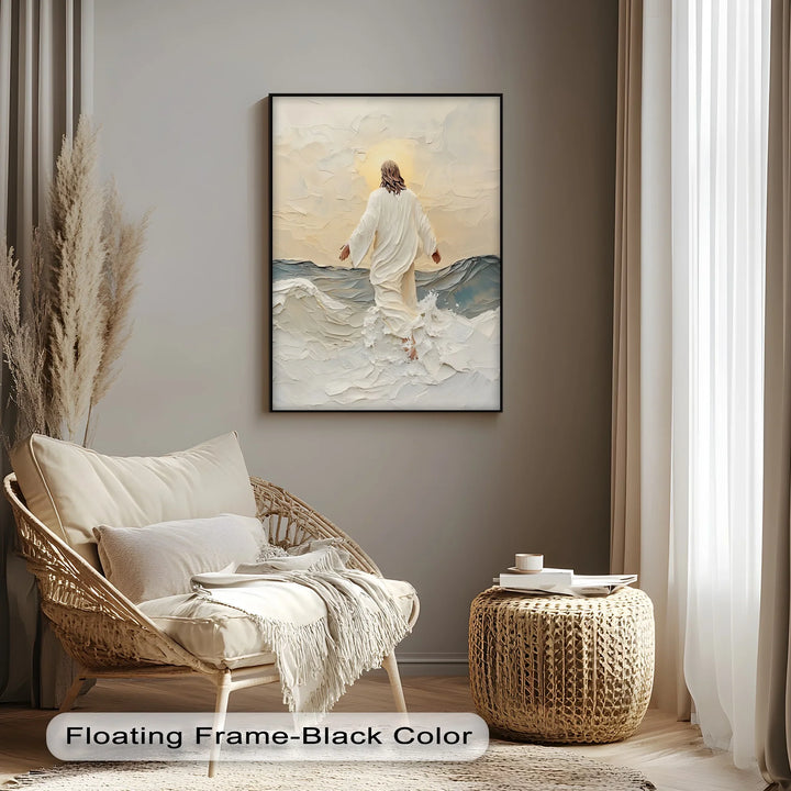 Walking on Water – Inspirational Christian Canvas Print - MyPhotoStation