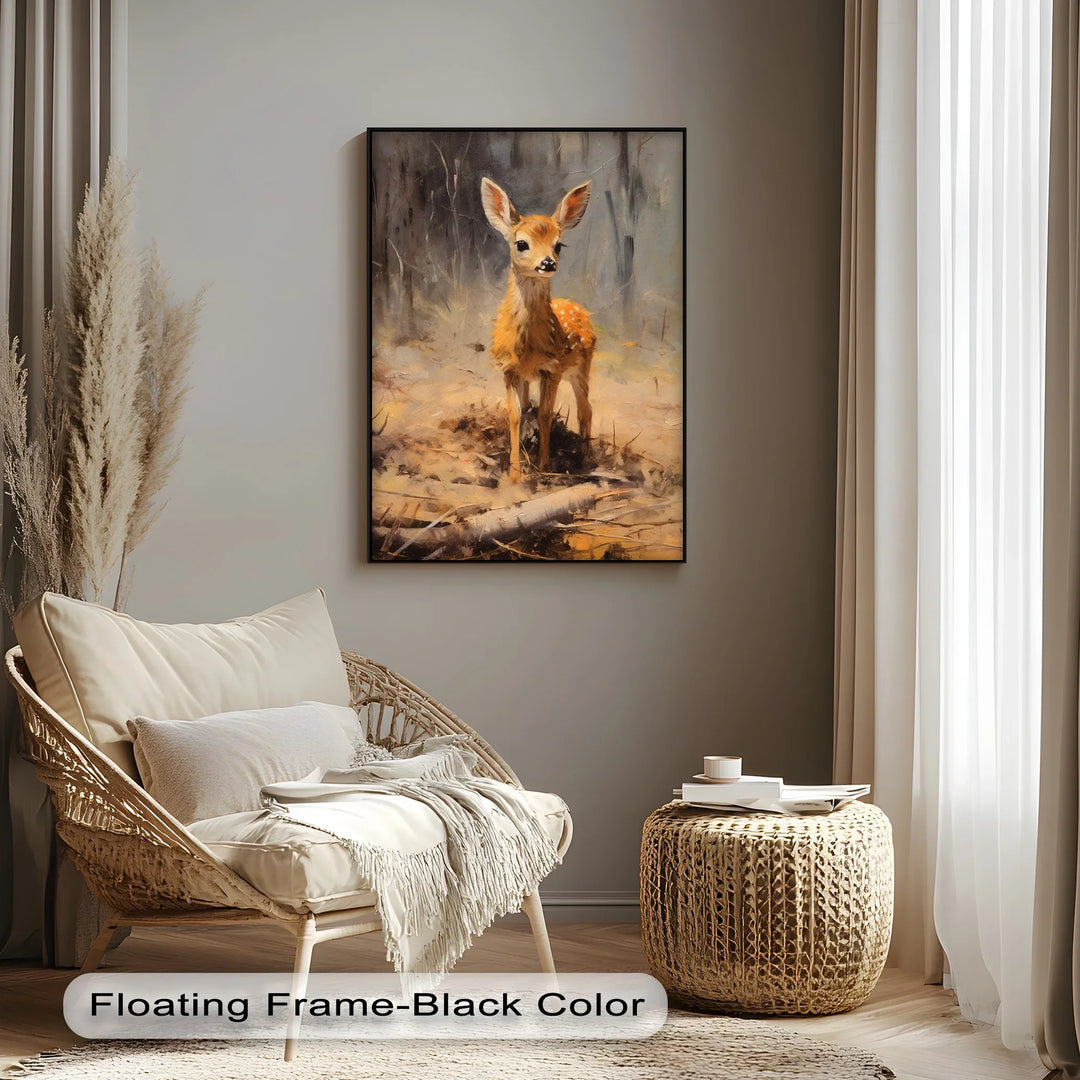 Gentle Fawn in the Forest – Animal Canvas Print - MyPhotoStation