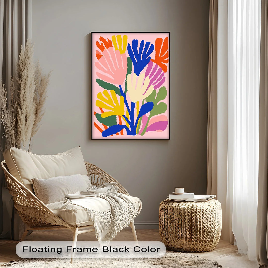 Modern Fauvist Floral Composition – Colorful Abstract Canvas Print - MyPhotoStation