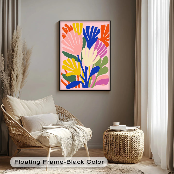 Modern Fauvist Floral Composition – Colorful Abstract Canvas Print - MyPhotoStation