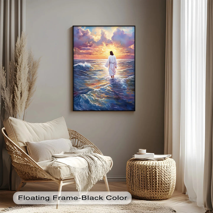 Divine Steps – Jesus Walking on Water Canvas Prints - MyPhotoStation