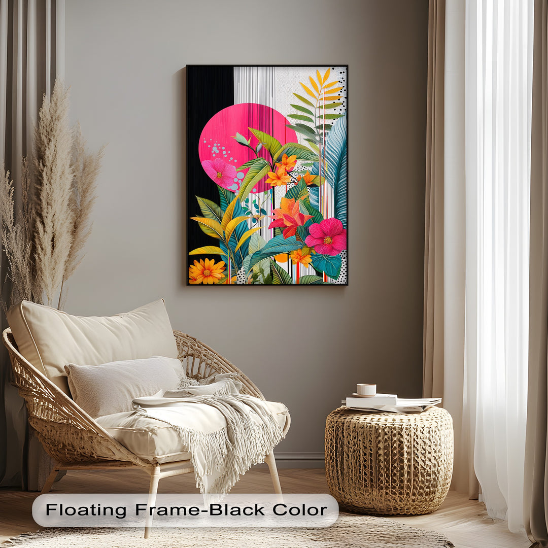 Tropic Pop – Bold Botanical Canvas Print