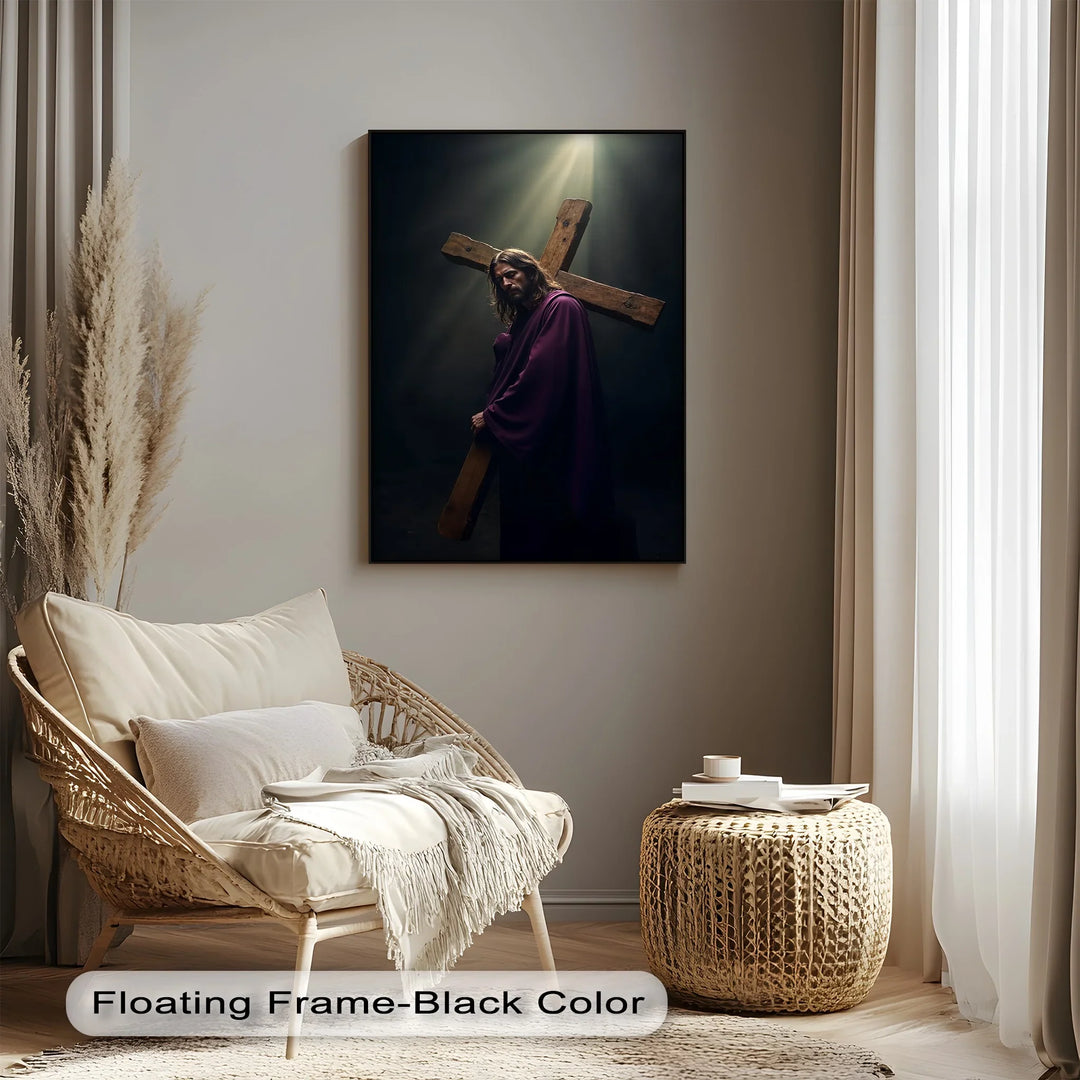 Burden of Grace – Jesus Carrying the Cross Canvas Prints - MyPhotoStation