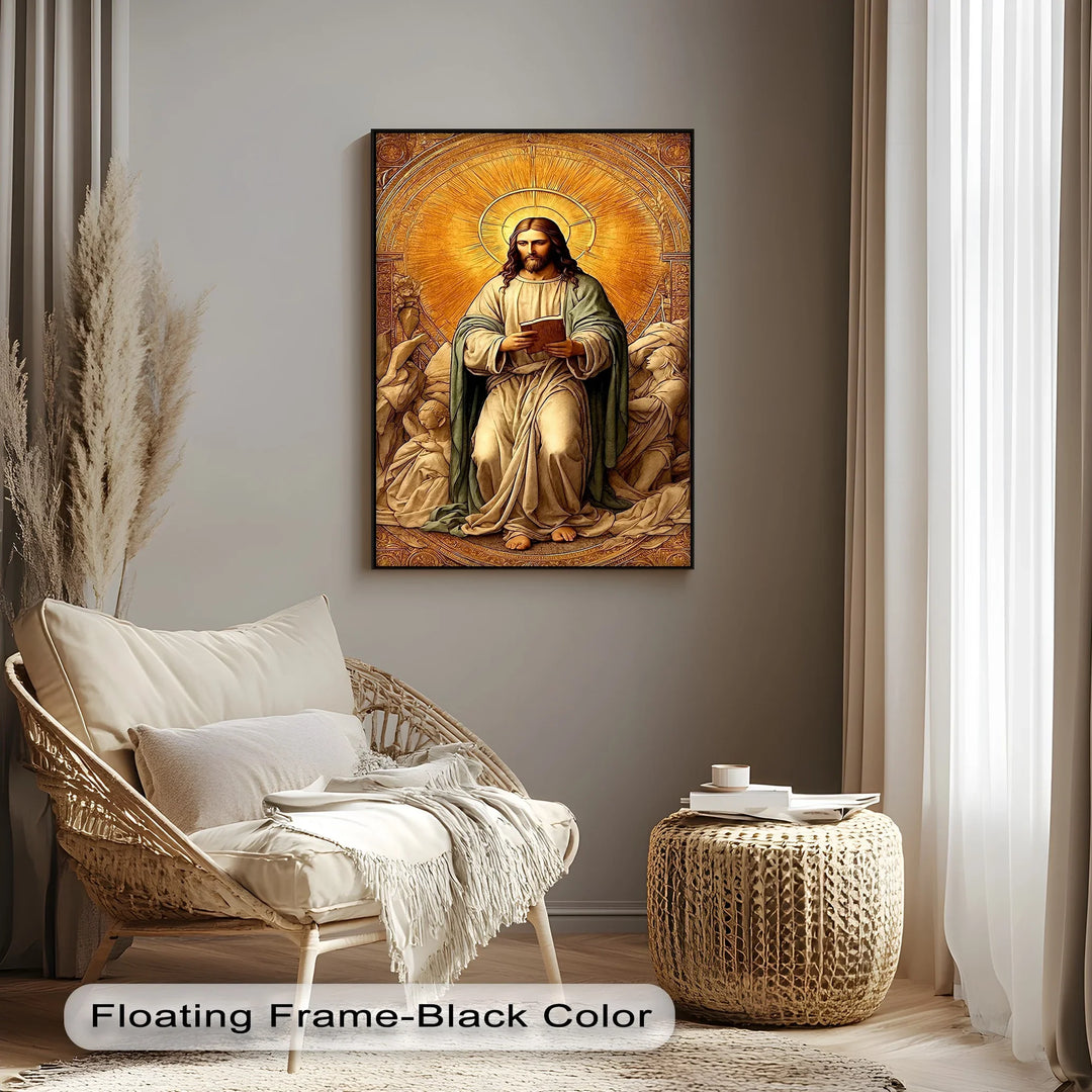 Christ in Radiant Light – Sacred Religious Canvas Print - MyPhotoStation