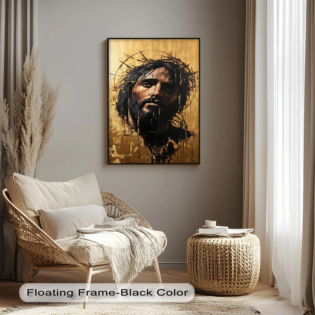 Crown of Thorns – Abstract Jesus Canvas Wall Art - MyPhotoStation