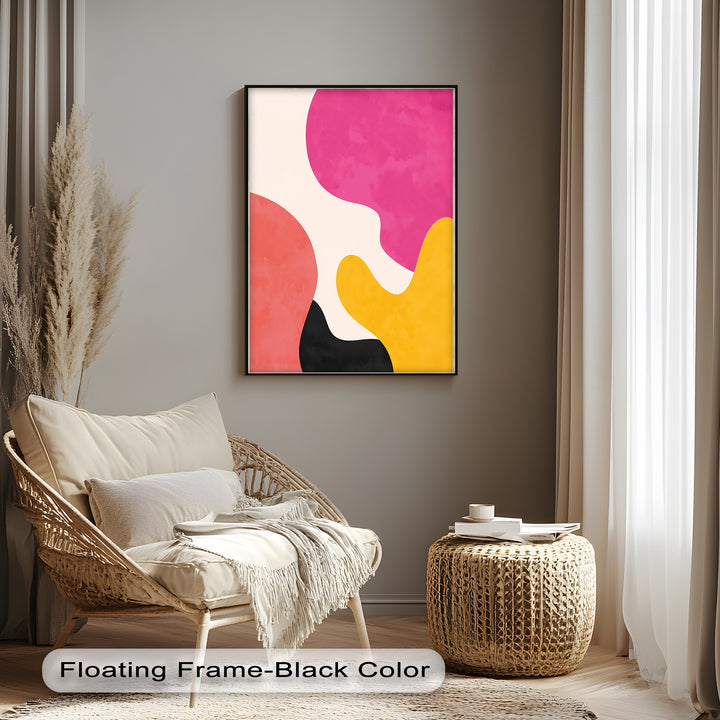Mellow Shapes – Colorful Organic Forms Abstract Canvas Print