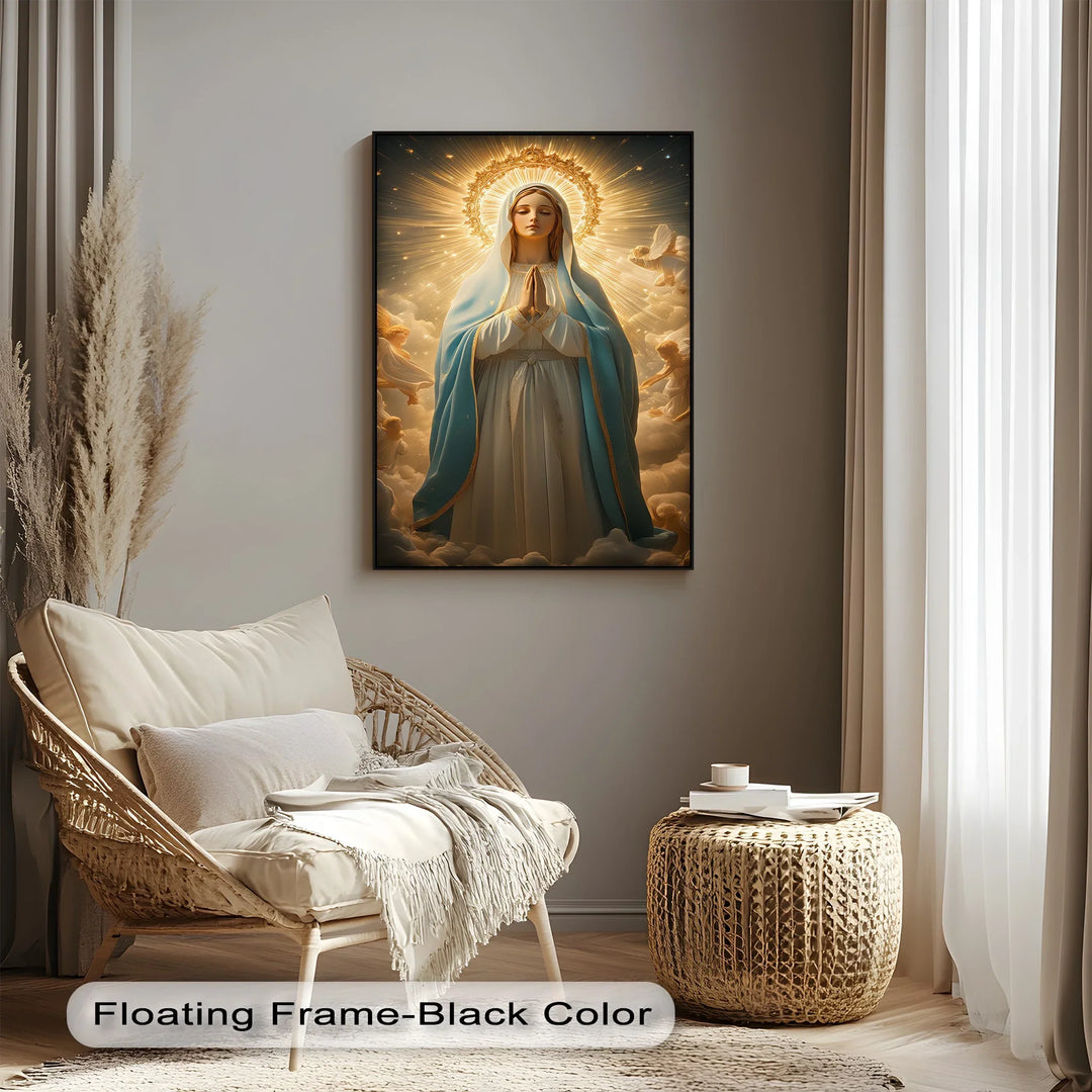 Queen of Heaven – Virgin Mary Canvas Art Print - MyPhotoStation