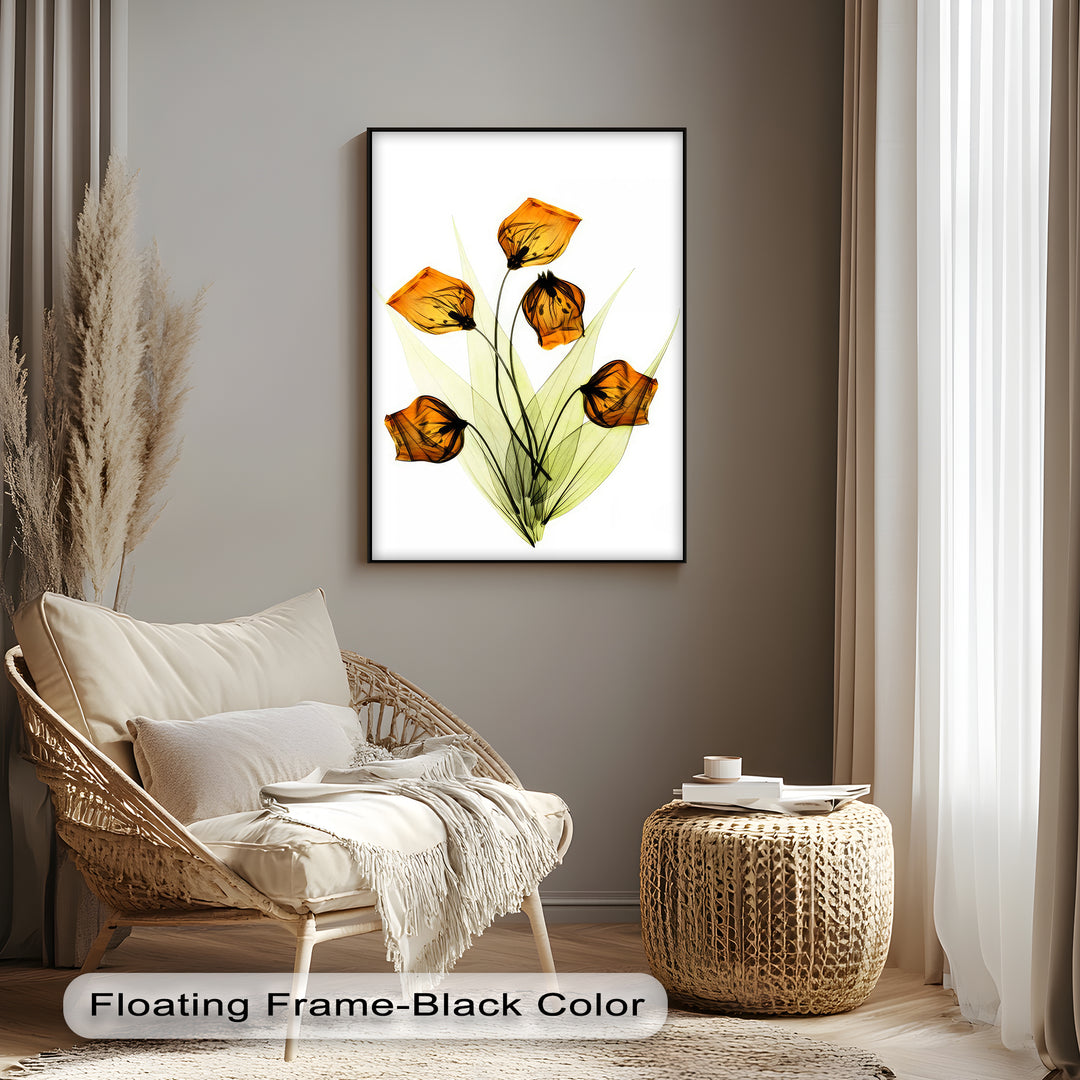 Winterliche Ruhe – Japanische Frau im blauen Kimono, Leinwanddruck | Gerahmtes Kunstwerk