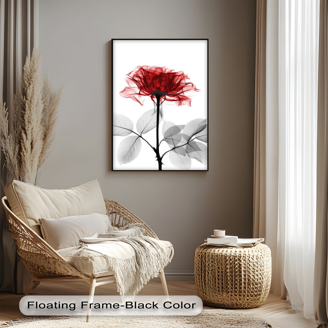 Winterliche Ruhe – Japanische Frau im blauen Kimono, Leinwanddruck | Gerahmtes Kunstwerk