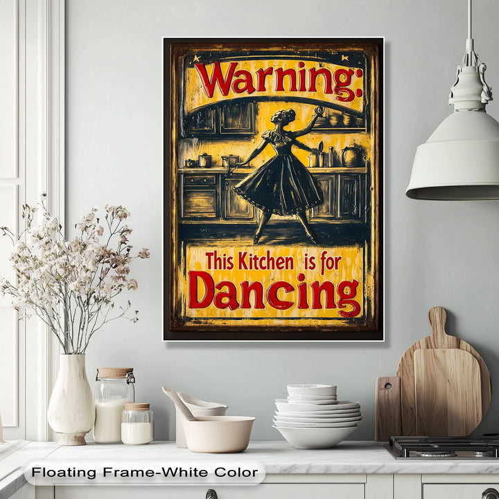 This Kitchen Is for Dancing – Vintage Style Kitchen Canvas Print - MyPhotoStation