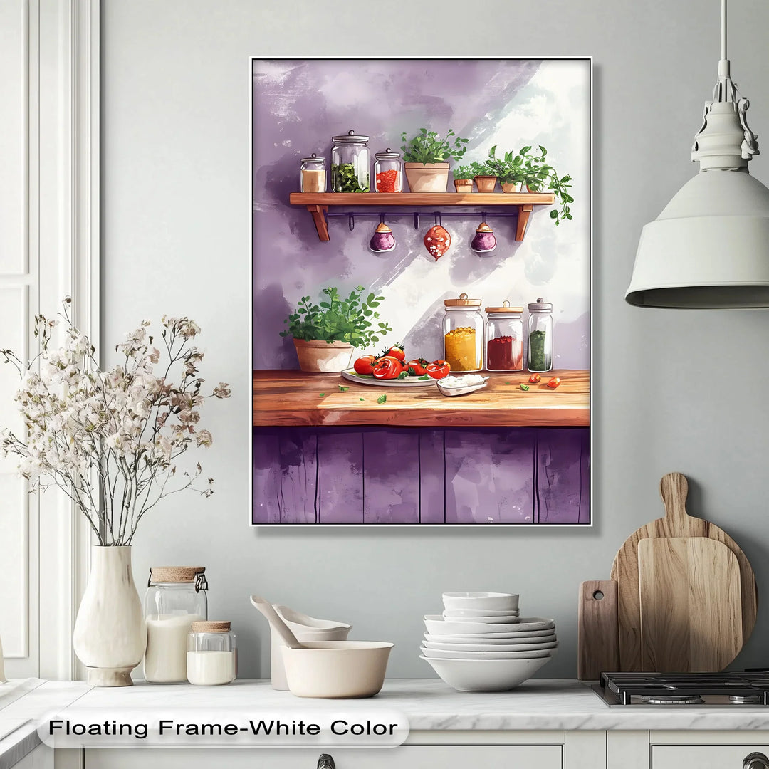 Herb & Spice Kitchen – Rustic Pantry-Inspired Canvas Print - MyPhotoStation