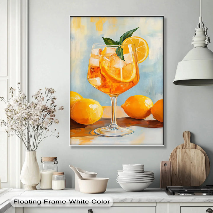 Citrus Bliss – Lemon Cocktail Canvas Print - MyPhotoStation
