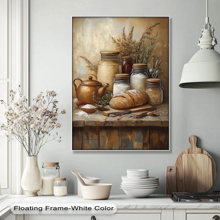 Farmhouse Pantry Delight – Rustic Kitchen Canvas Print - MyPhotoStation