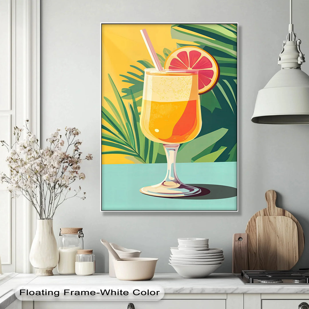 Citrus Breeze – Tropical Cocktail Canvas Print - MyPhotoStation