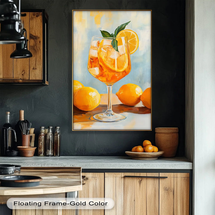 Citrus Bliss – Lemon Cocktail Canvas Print - MyPhotoStation