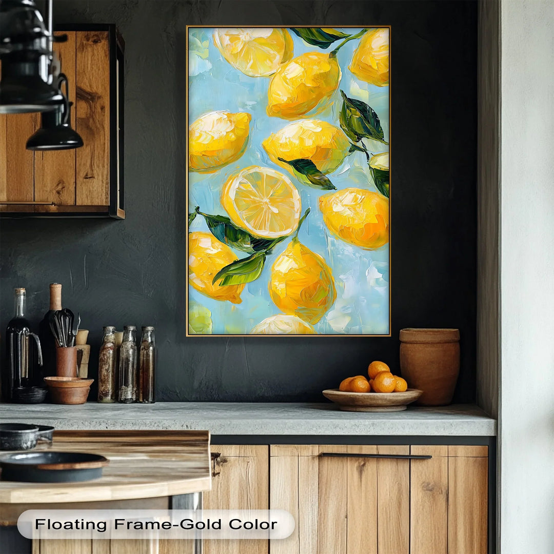 Zesty Lemons – Vibrant Yellow Fruit Canvas Print - MyPhotoStation