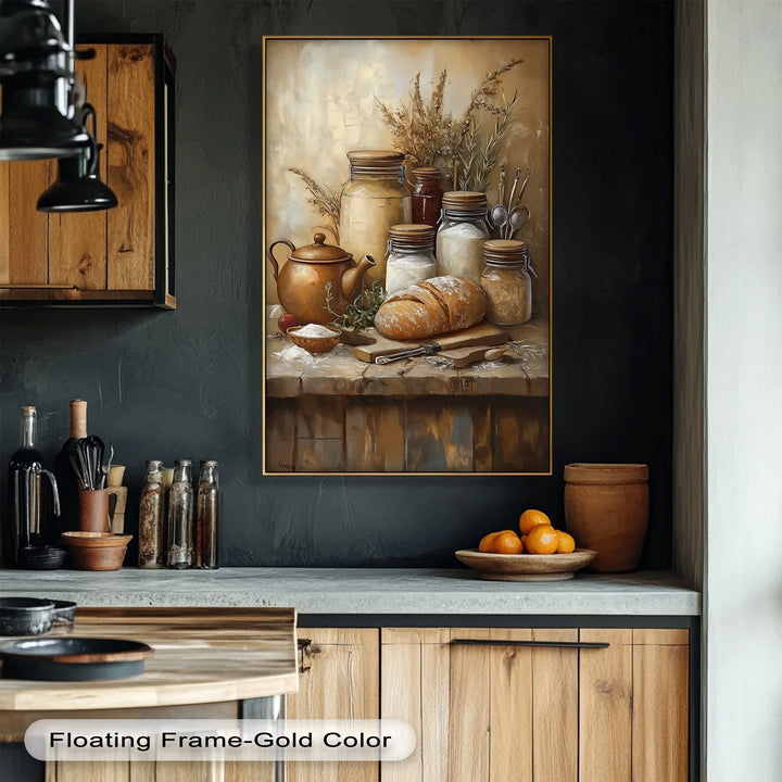 Farmhouse Pantry Delight – Rustic Kitchen Canvas Print - MyPhotoStation