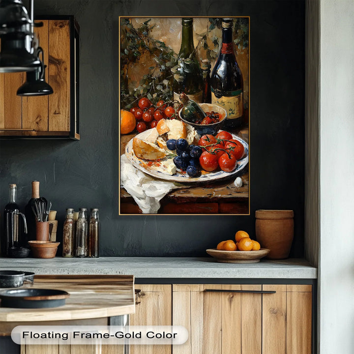Vineyard Table – Rustic Wine & Harvest Kitchen Canvas Print - MyPhotoStation