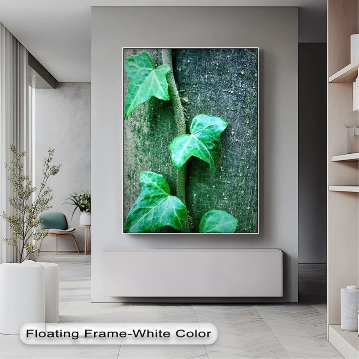 Climbing Ivy Close-Up – Nature Green Canvas Print - MyPhotoStation