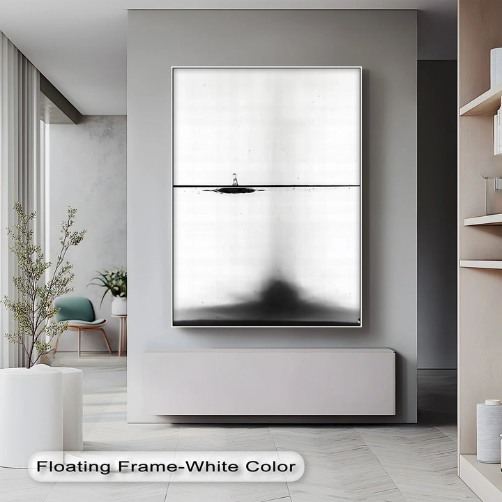 Equilibrium Drop – Minimalist Water Ripple Canvas Prints - MyPhotoStation