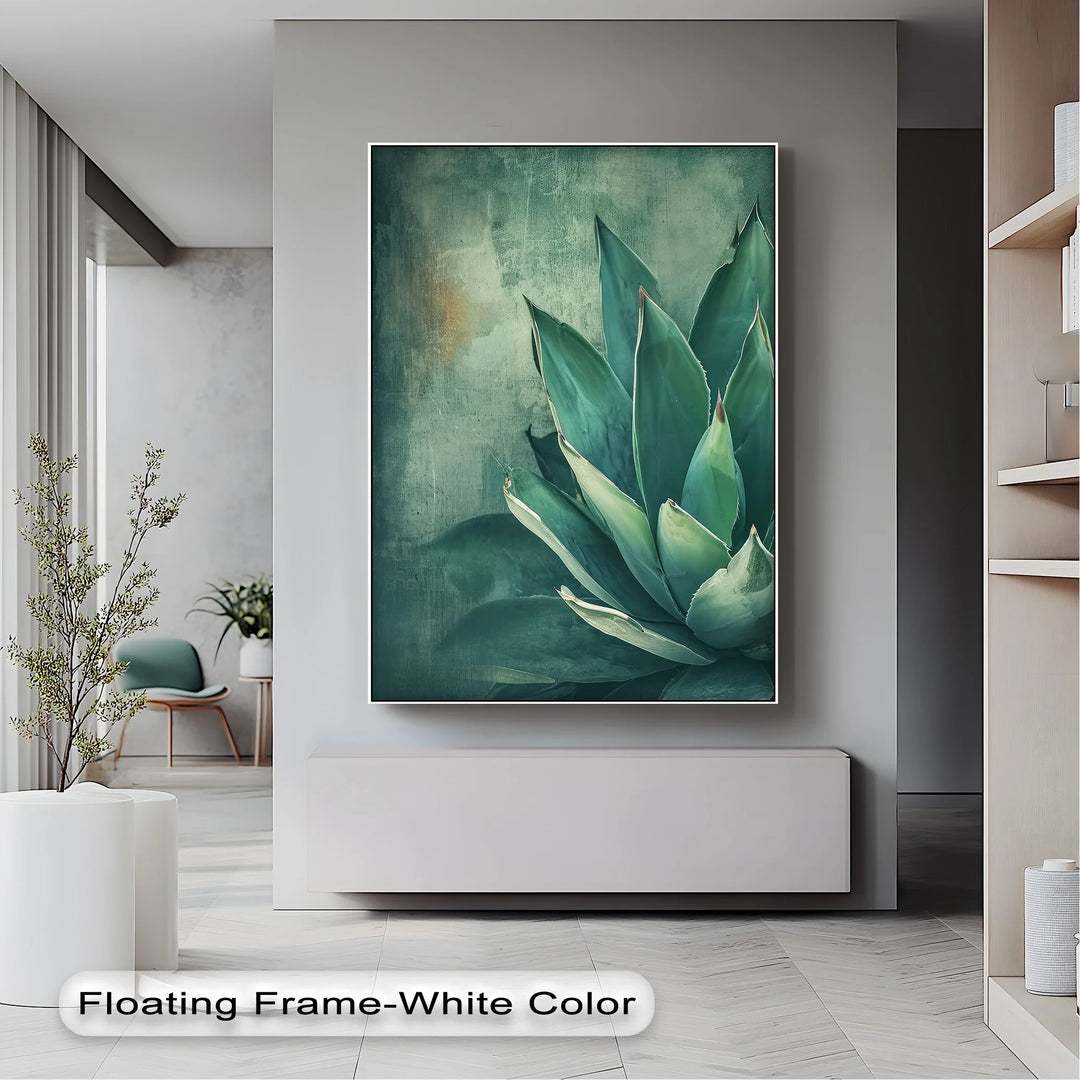 Agave Serenity – Succulent Plant Close-Up Canvas Print - MyPhotoStation