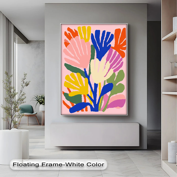 Modern Fauvist Floral Composition – Colorful Abstract Canvas Print - MyPhotoStation