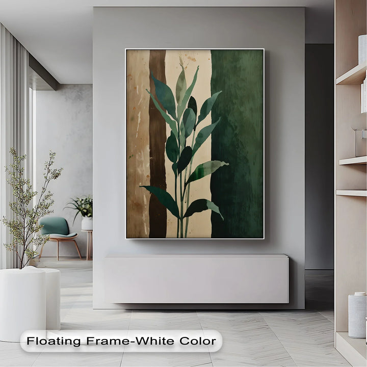 Earth Tones Foliage – Leaf Silhouette Canvas Print - MyPhotoStation