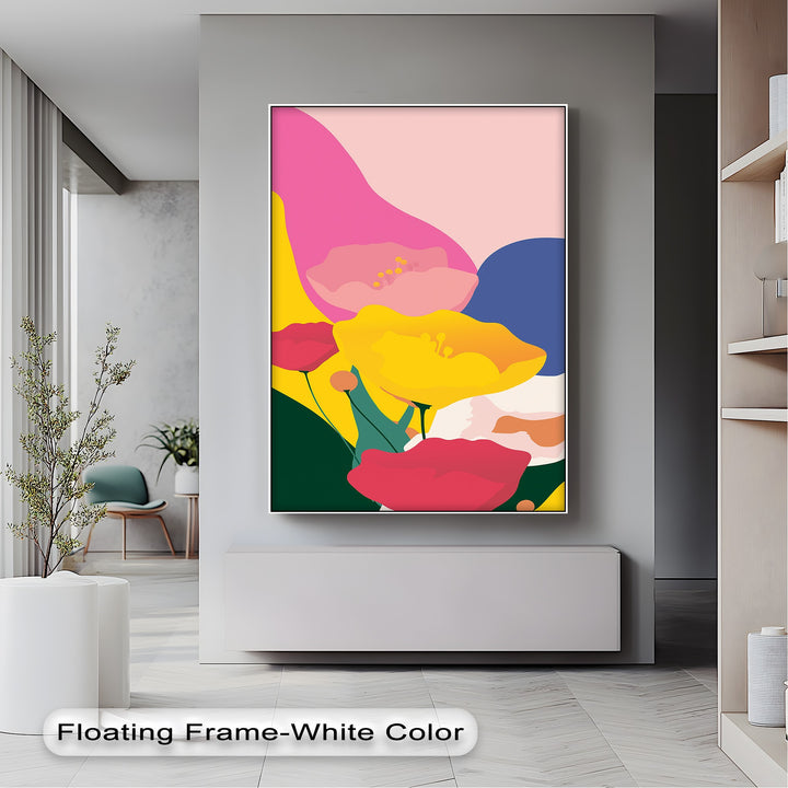 Bold Bloomscape – Vibrant Abstract Flower Canvas Print