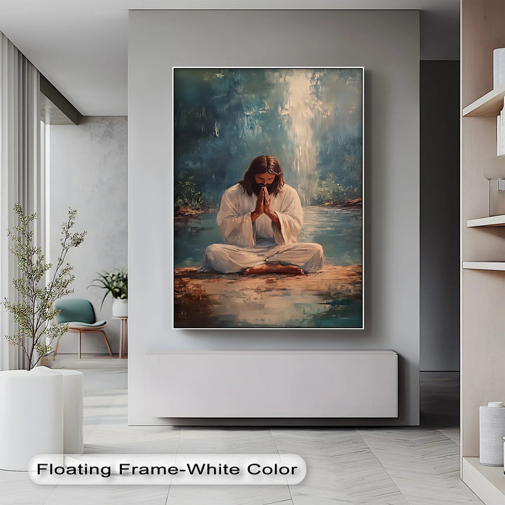 Peaceful Prayer – Jesus in Meditation Canvas Prints - MyPhotoStation