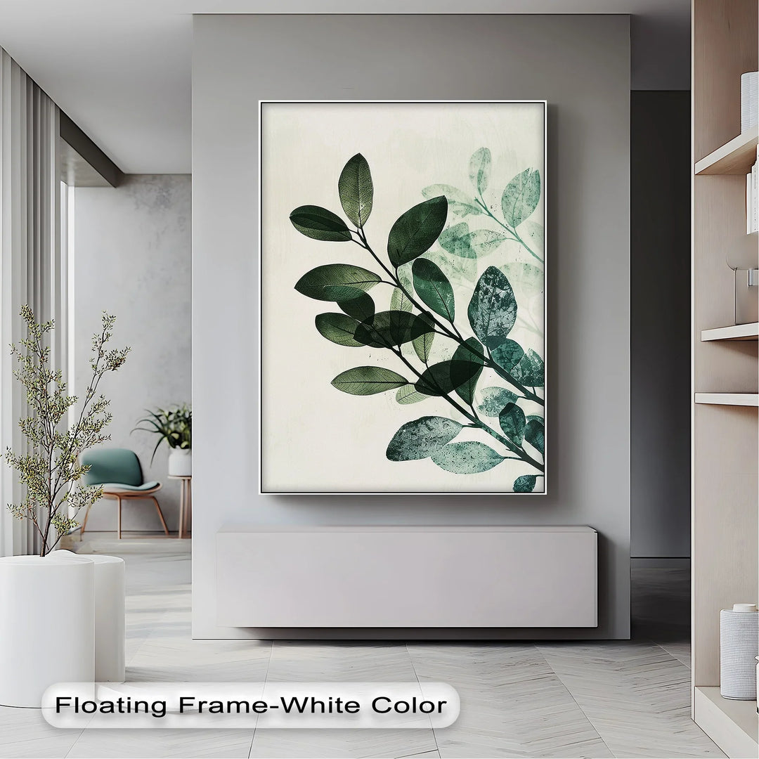 Olive Leaf Botanical Art – Tranquil Green Canvas Print - MyPhotoStation