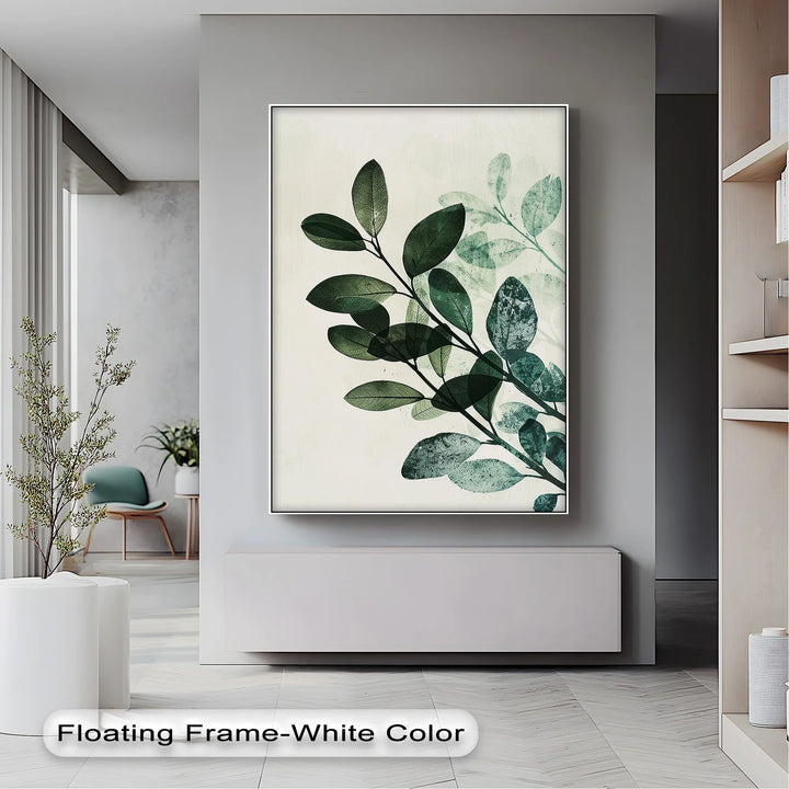 Olive Leaf Botanical Art – Tranquil Green Canvas Print - MyPhotoStation