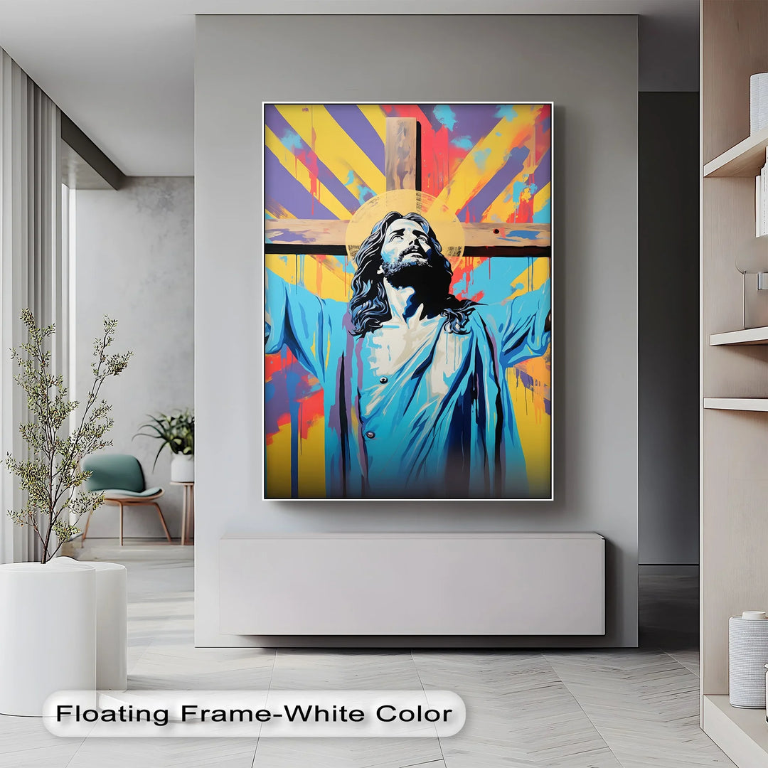 Radiant Savior – Modern Jesus Canvas Prints - MyPhotoStation