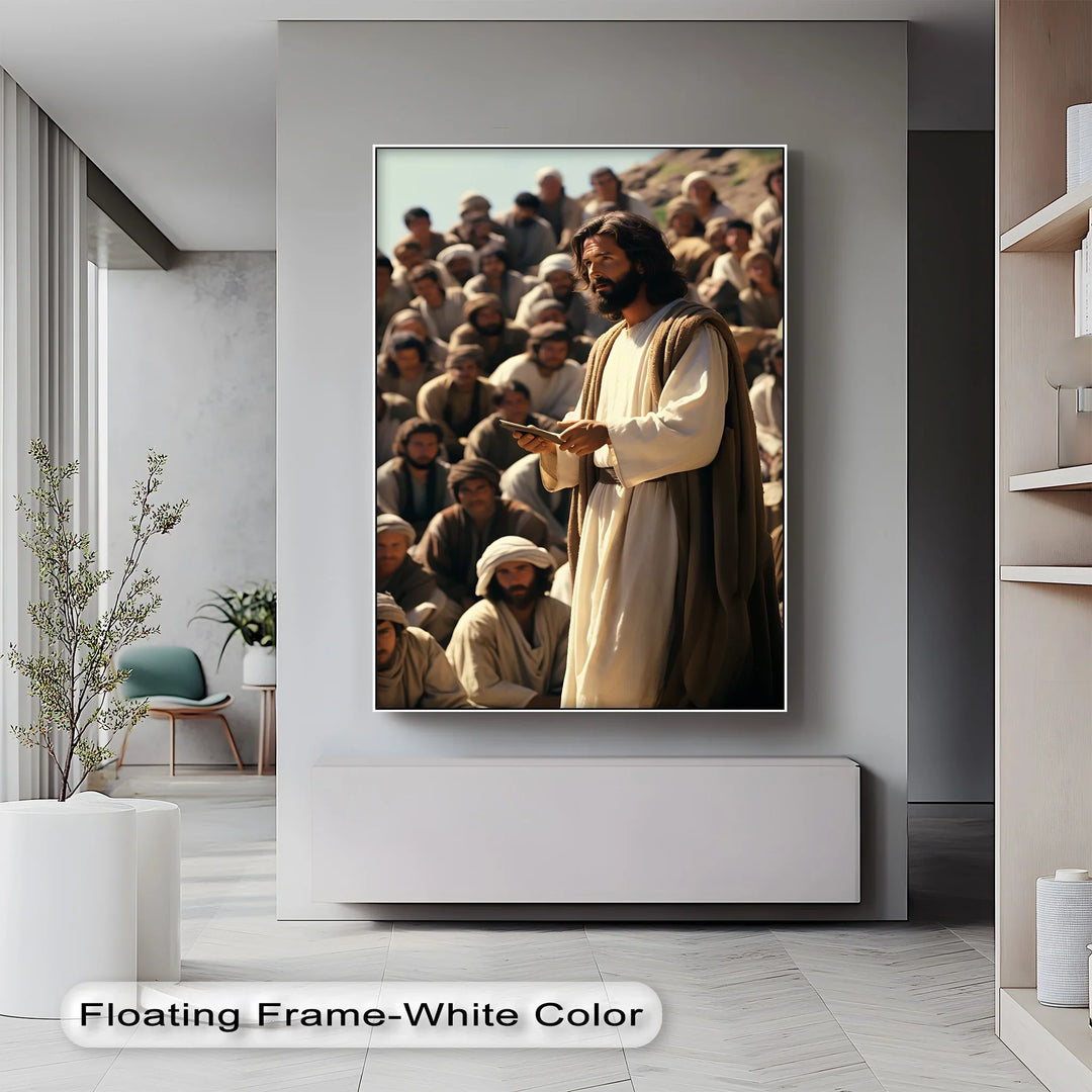 The Teacher’s Voice – Jesus Preaching to the Multitude Canvas Prints - MyPhotoStation