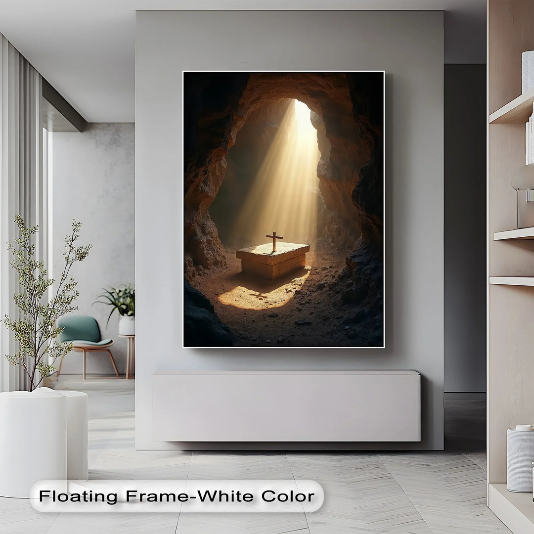 Resurrection Light – Cross in Empty Tomb Canvas Prints - MyPhotoStation