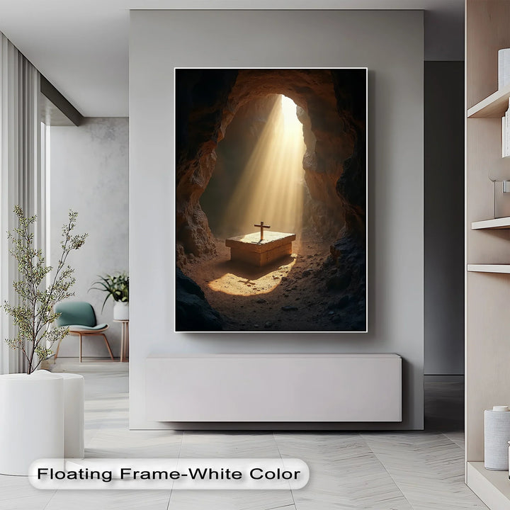 Resurrection Light – Cross in Empty Tomb Canvas Prints - MyPhotoStation