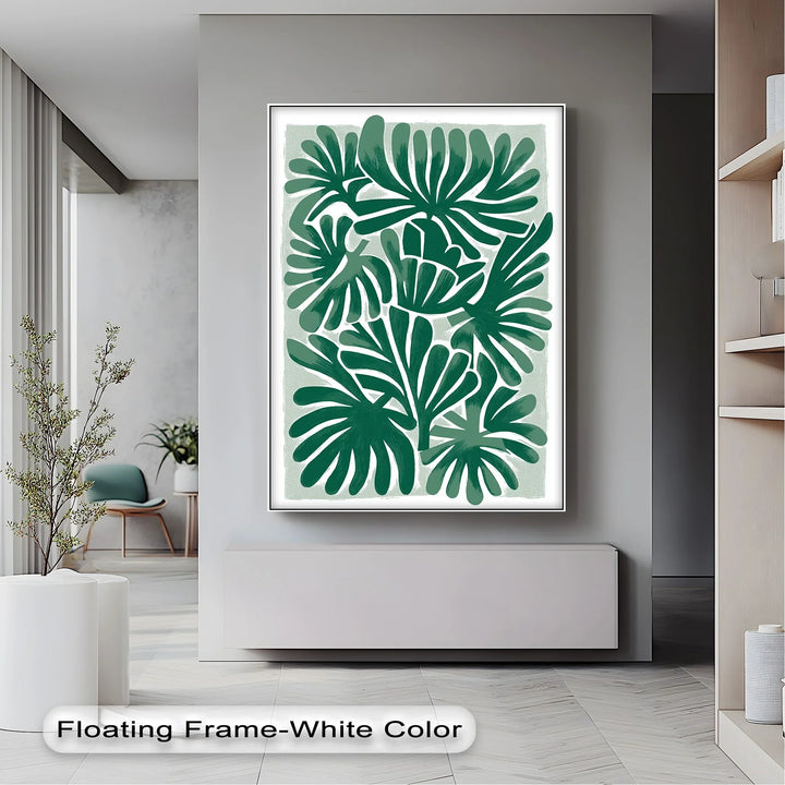 Tropical Frond Symphony – Bold Green Botanical Canvas Print - MyPhotoStation