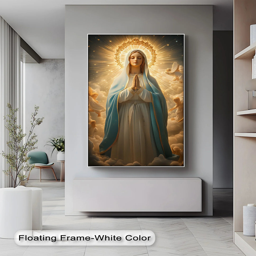 Queen of Heaven – Virgin Mary Canvas Art Print - MyPhotoStation
