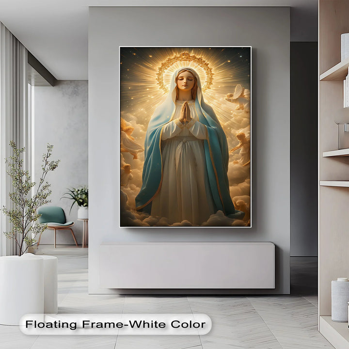 Queen of Heaven – Virgin Mary Canvas Art Print - MyPhotoStation