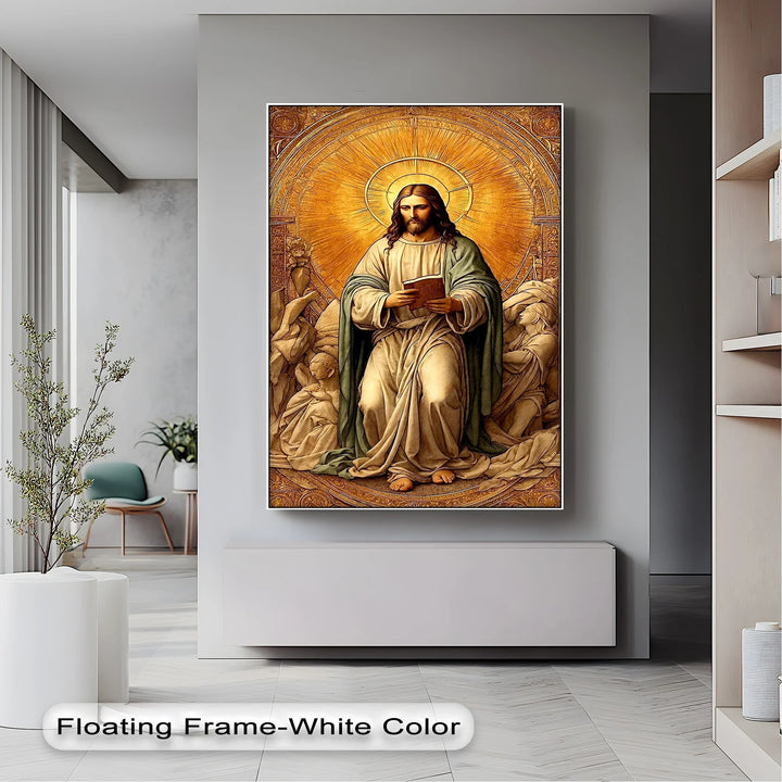 Christ in Radiant Light – Sacred Religious Canvas Print - MyPhotoStation