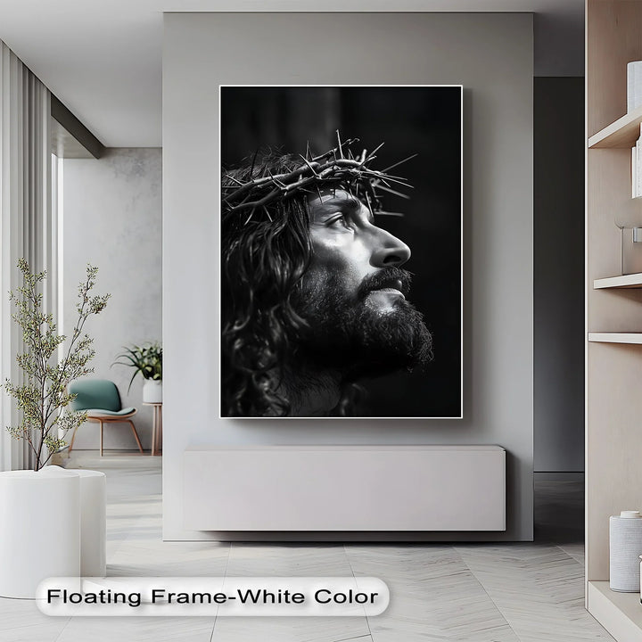 Crown of Mercy – Black and White Jesus Canvas Prints - MyPhotoStation