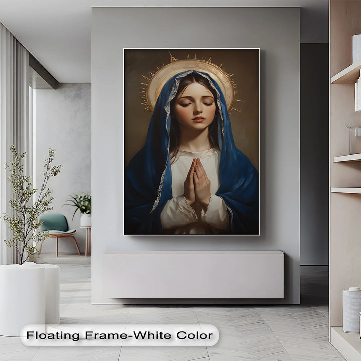 Hail Mary – Elegant Virgin Mary Canvas Wall Art - MyPhotoStation