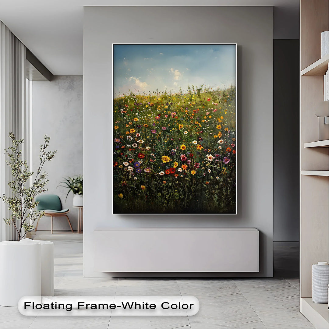 Blooming Meadow – Colorful Wildflower Field Canvas Print - MyPhotoStation