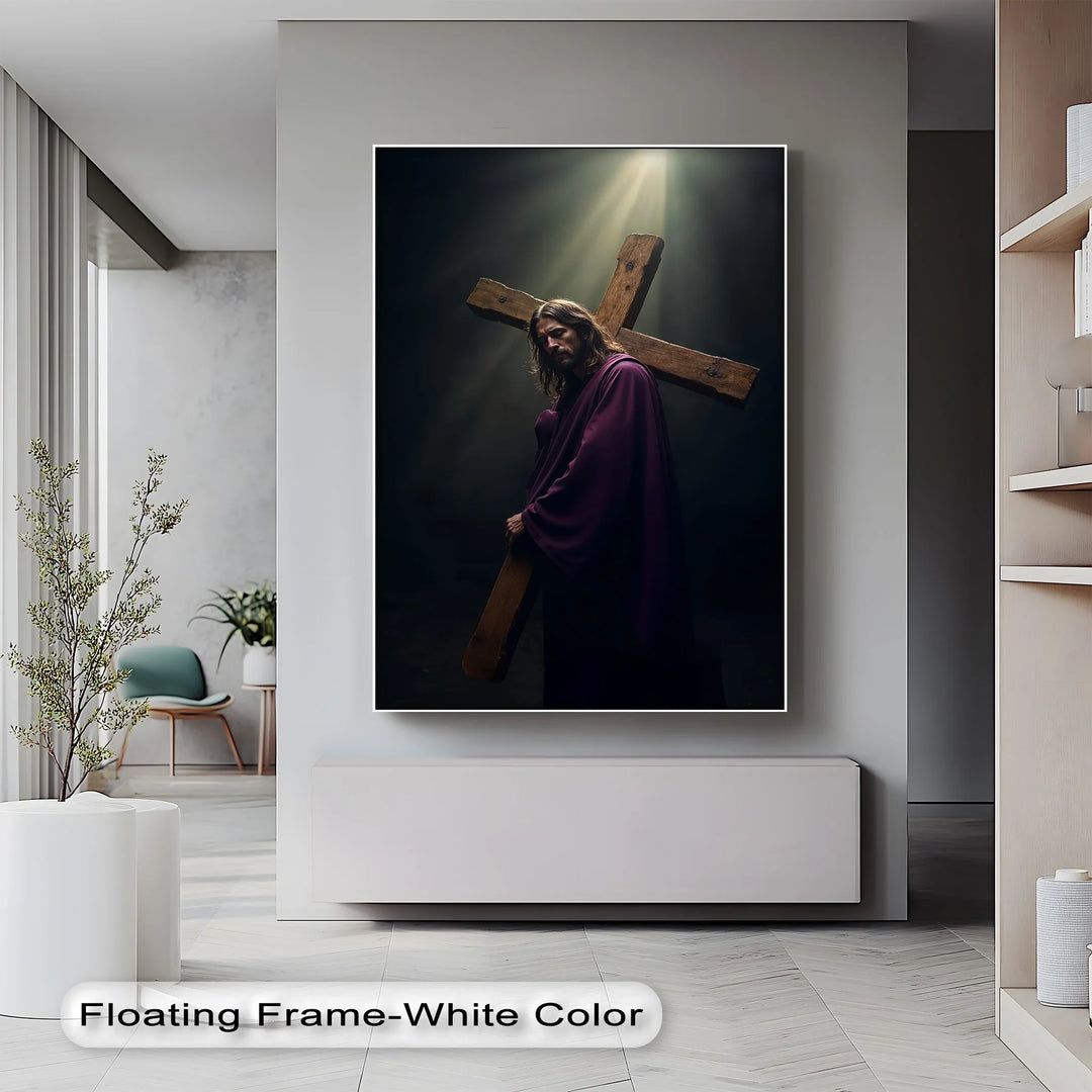 Burden of Grace – Jesus Carrying the Cross Canvas Prints - MyPhotoStation