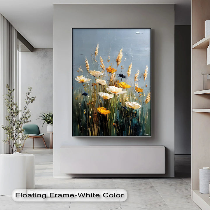 Golden Meadow Blooms – Wildflower Canvas Wall Art - MyPhotoStation
