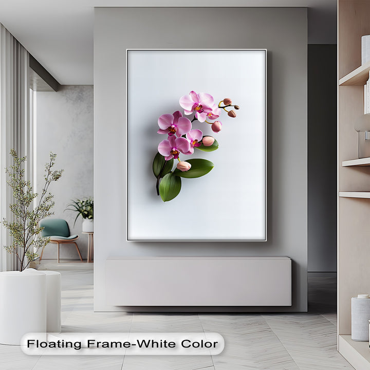 Graceful Orchid Cascade – Pink Botanical Canvas Print