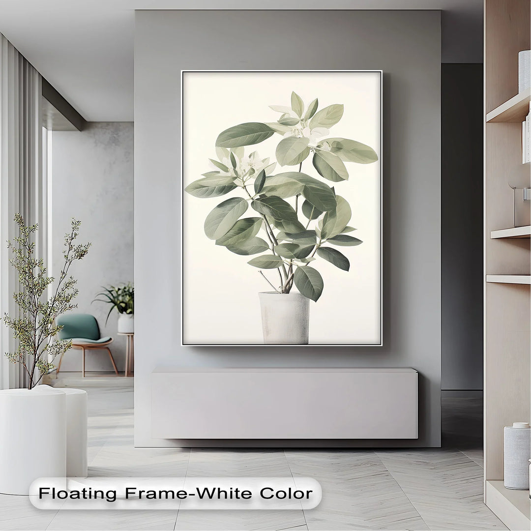 Tranquil Magnolia in Vase – Soft Botanical Canvas Print - MyPhotoStation