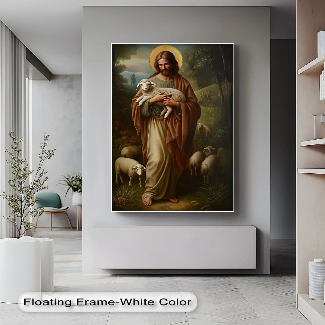 The Good Shepherd – Jesus with Lamb Canvas Prints - MyPhotoStation