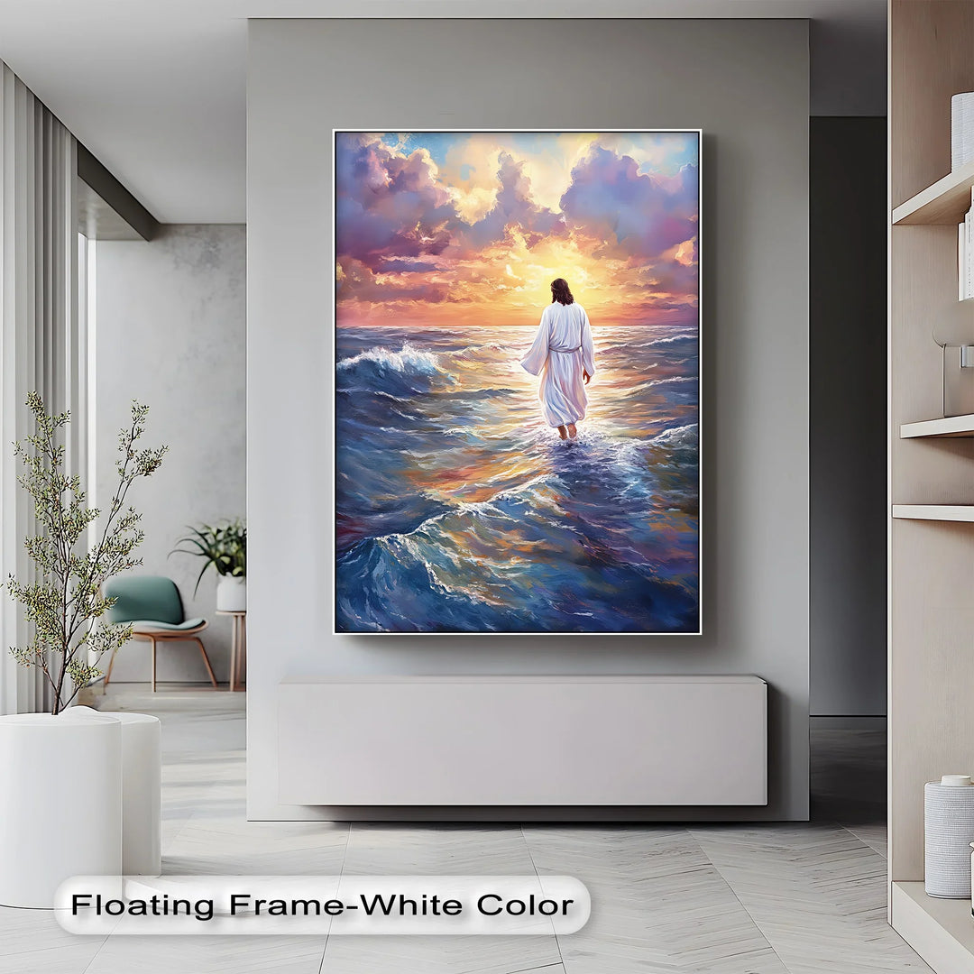 Divine Steps – Jesus Walking on Water Canvas Prints - MyPhotoStation