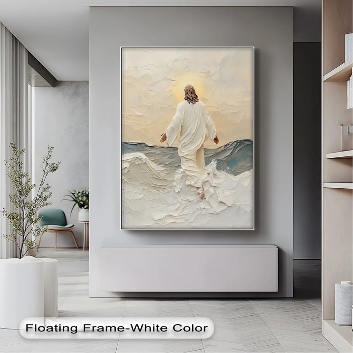 Walking on Water – Inspirational Christian Canvas Print - MyPhotoStation
